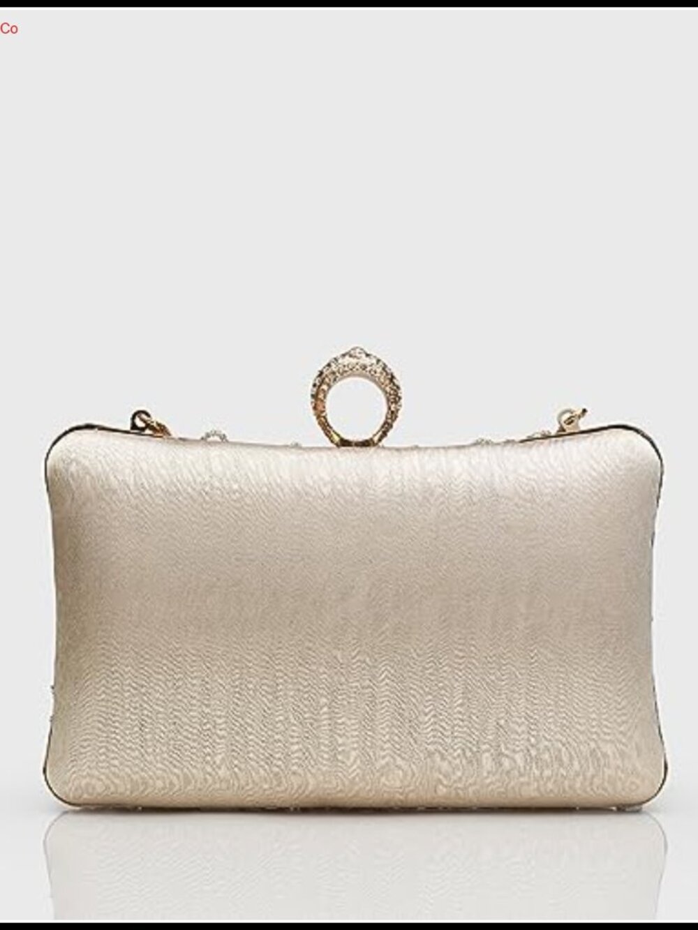 Vintage Beaded Sequin Evening Clutch Bag with Chain Strap - Picture 6 of 6